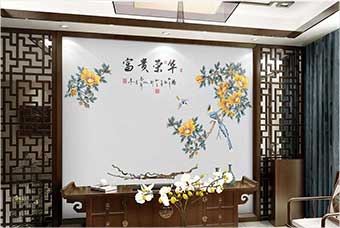 辽宁森佰汇航空纤维墙咔(富贵荣华)